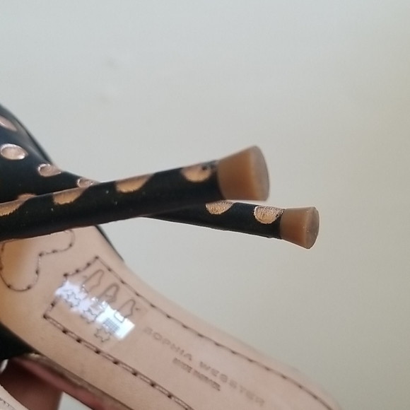 Sophia Webster x J.Crew Gold Black D'Orsay Pump 36 - Picture 7 of 7